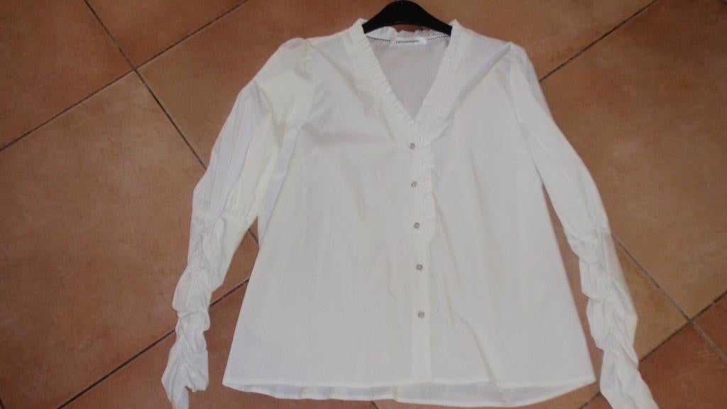 Nieuw Dames blouse CoCouture wit katoen mt XL aparte mouwen, Kleding | Dames, Wit, Maat 46/48 (XL) of groter, Nieuw, Ophalen of Verzenden