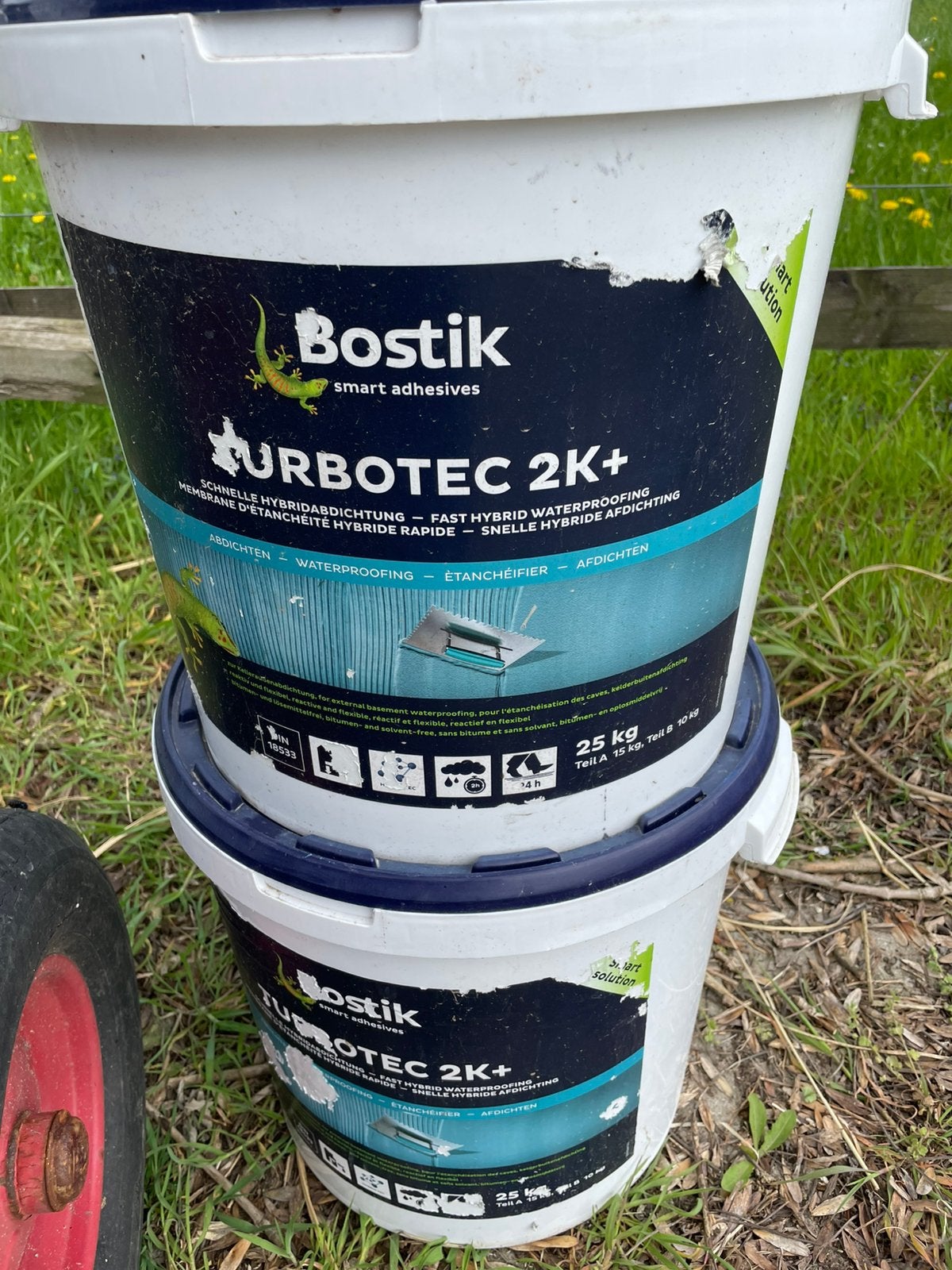 Bostik Turbotec 2K+ Waterdichting 25 kg, Ophalen, Overige kleuren, 20 liter of meer, Verf