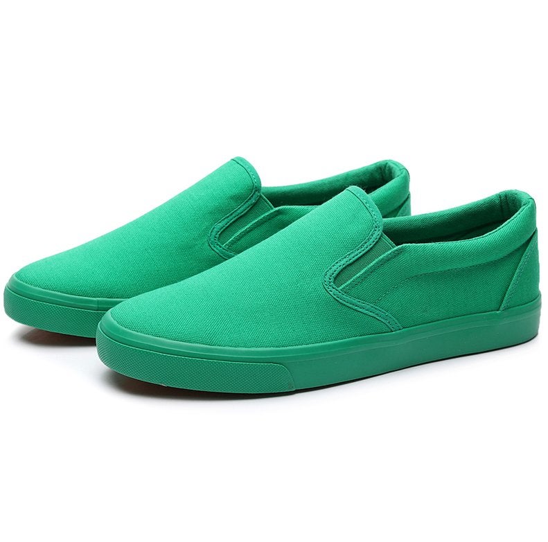 Groene heren canvas bootschoenen schoenen sneakers, Verzenden, Nieuw, Overige kleuren, Sneakers of Gympen