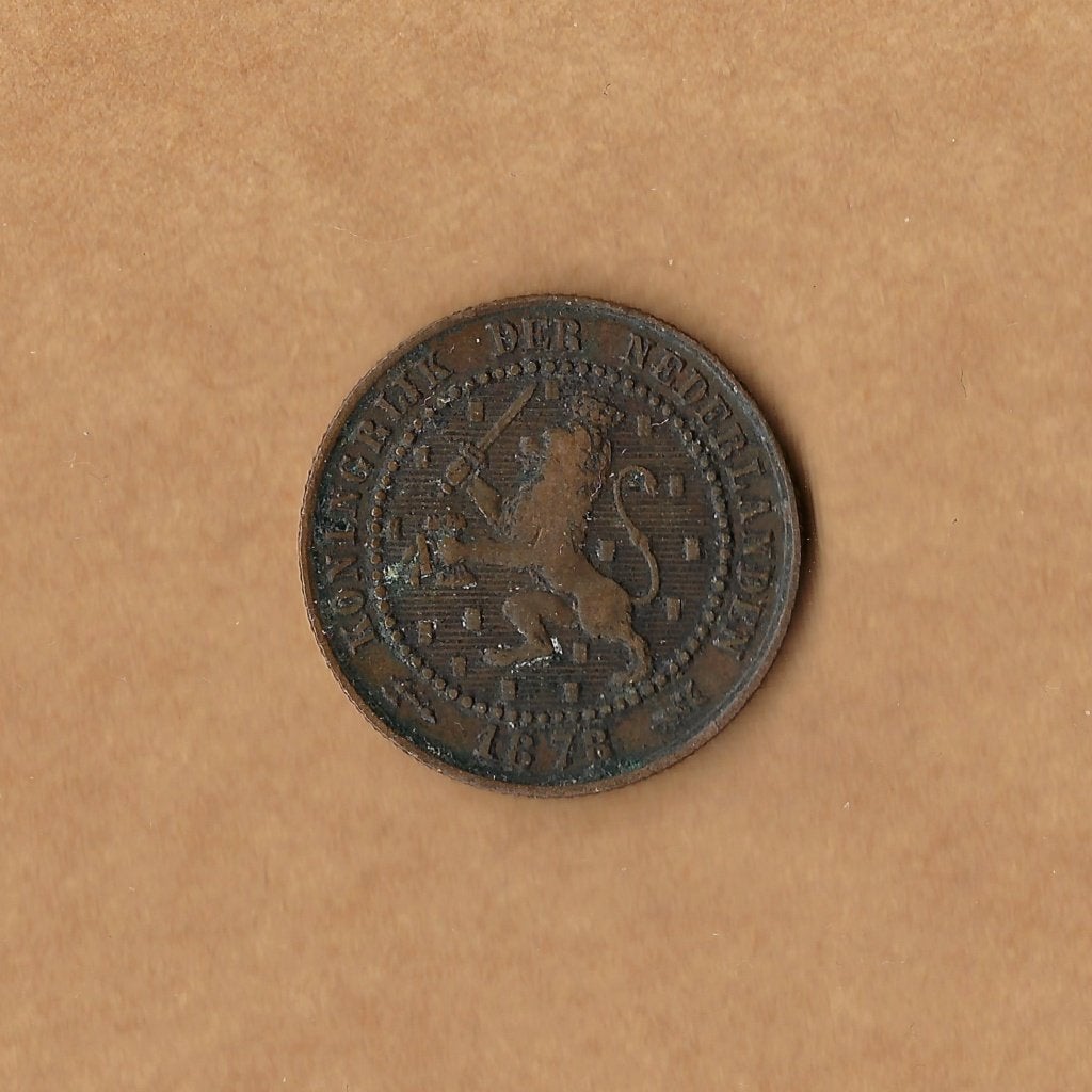 1 cent 1878 Willem III, Ophalen of Verzenden, Koning Willem III, 1 cent, Losse munt