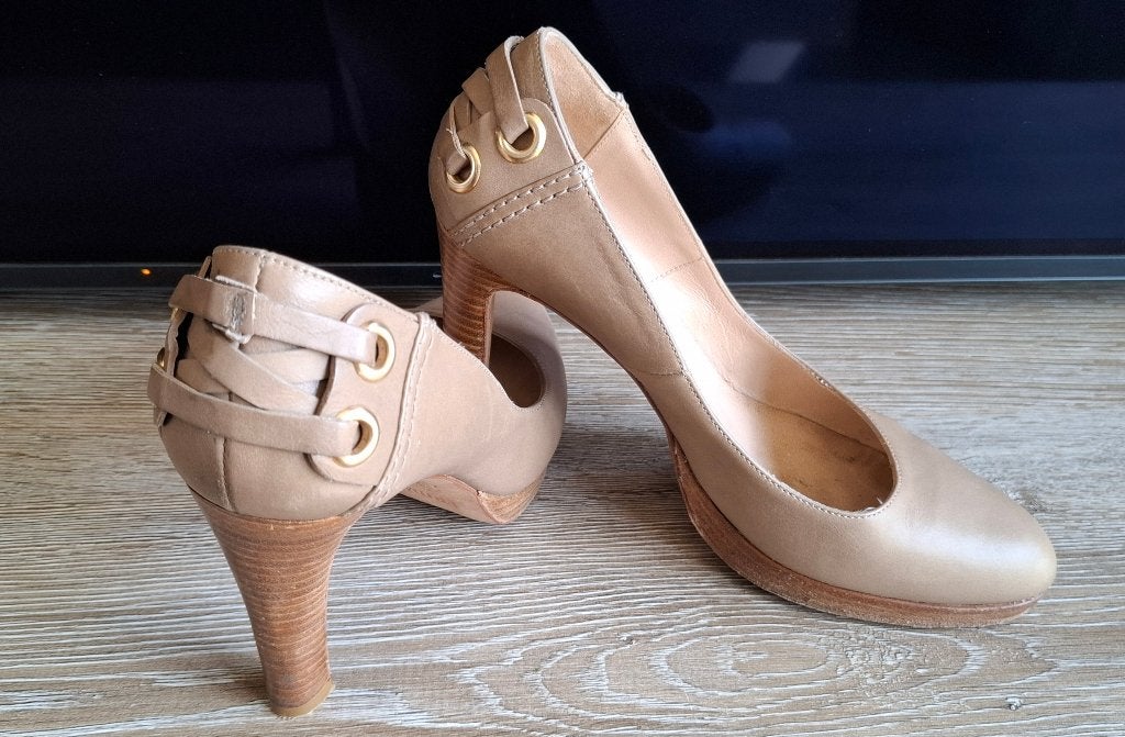 Frida pumps met hoge stilettohak, Pumps, Frida, Beige, Ophalen of Verzenden