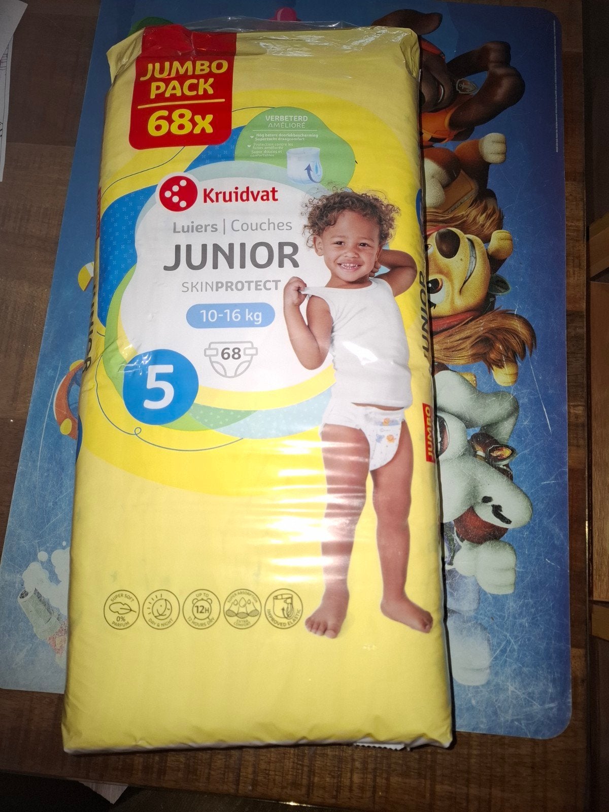 ONGEOPEND!!! Jumbo pack luiers van Kruidvat maat 5 (10-16KG), Kinderen en Baby's, Ophalen, Nieuw, Overige typen