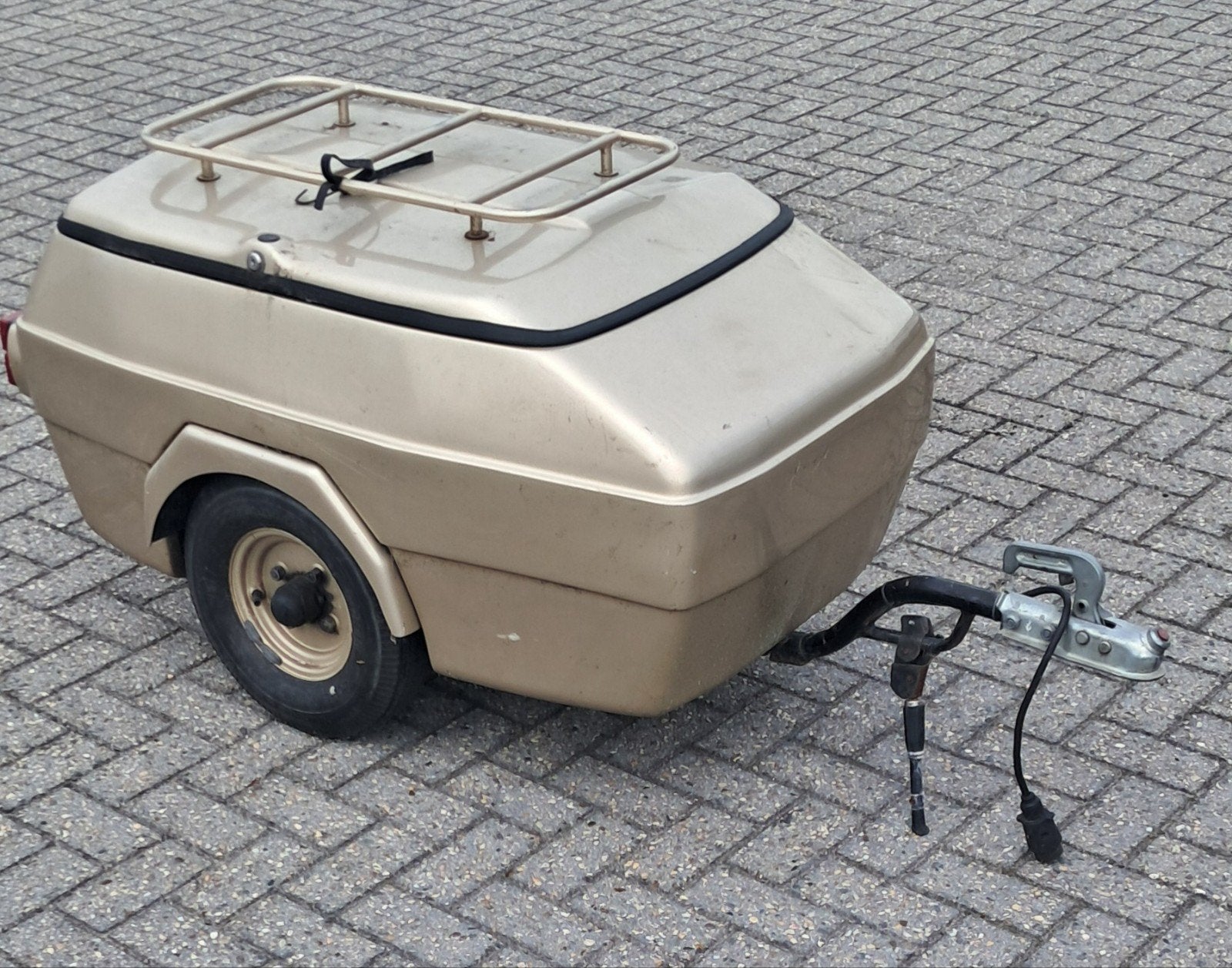 Compacte aanhangwagen bagagewagen voor achter de motorfiets, Motoren, Ophalen, Gebruikt