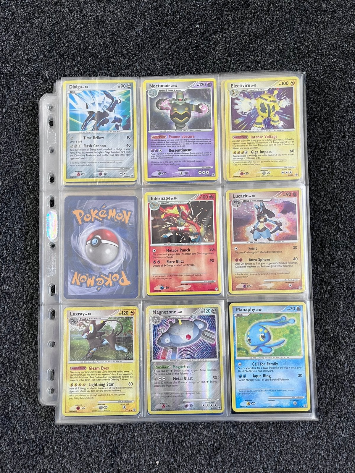 Pokémon Diamond & Pearl set 89% Compleet (116/130) + 2 LV X, Ophalen of Verzenden, Zo goed als nieuw, Meerdere kaarten, Foil