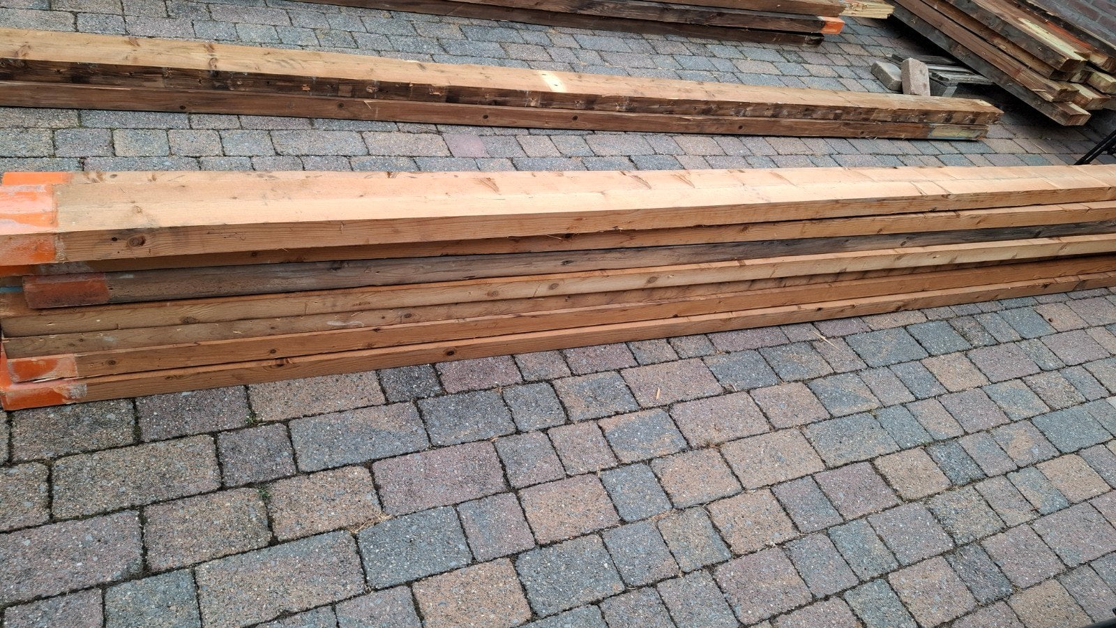 Mooi vuren balkhout te koop .(ong 200Mtr), Ophalen, Balk, Vuren, 50 mm of meer