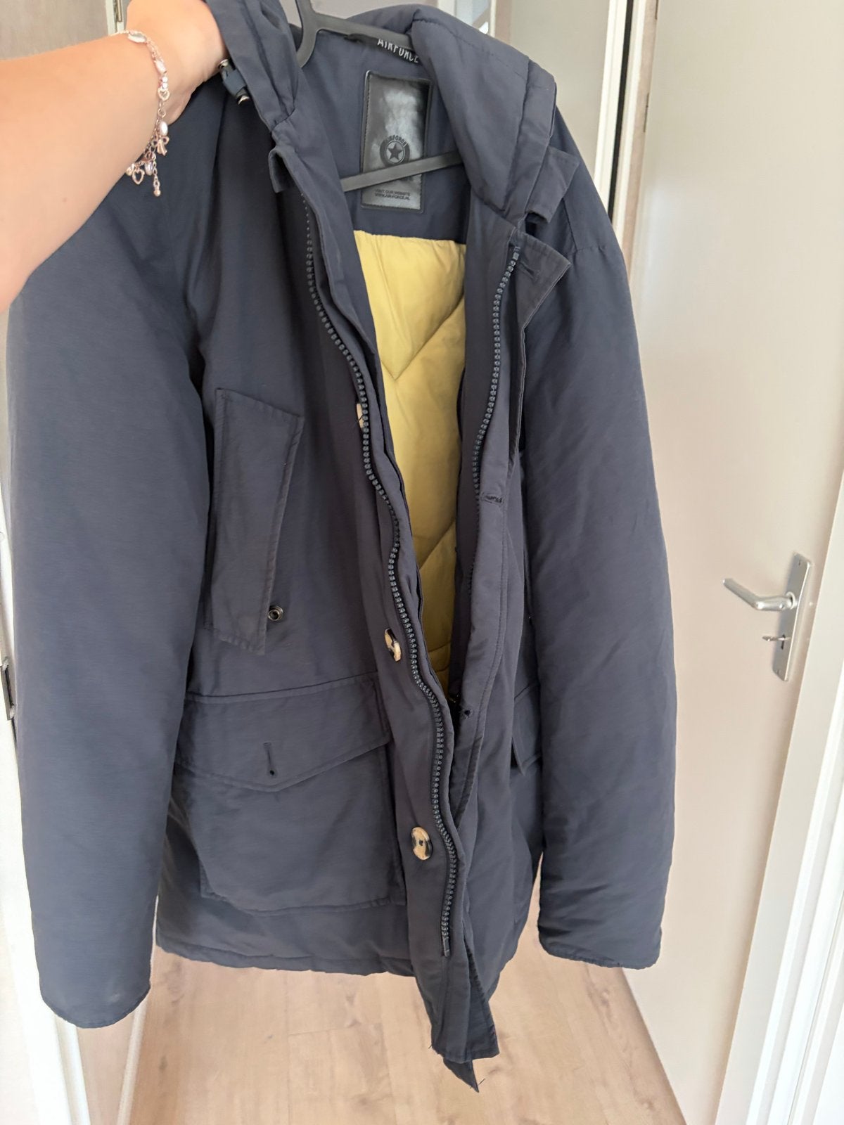 Airforce jas - origineel maat L, Kleding | Heren, Ophalen, Zo goed als nieuw, Blauw