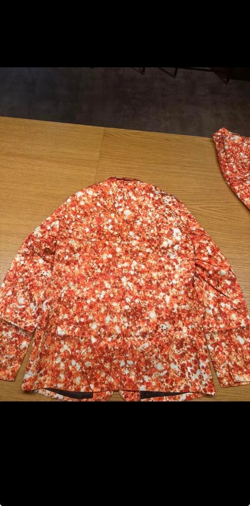 Oranje colbert met patroon M, Verzenden, Nieuw, Maat 48/50 (M), Oranje