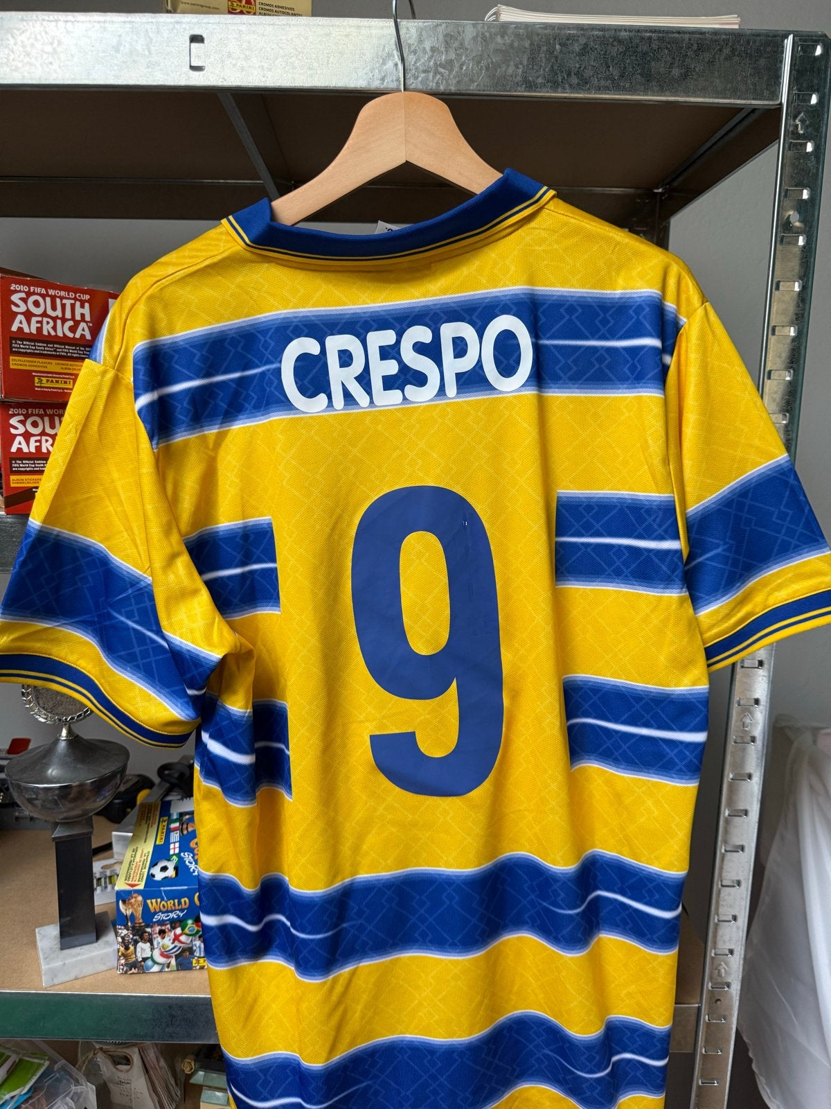 Parma AC Crespo 9 voetbalshirt - Maat XL, Maat XL, Ophalen of Verzenden, Gebruikt, Shirt
