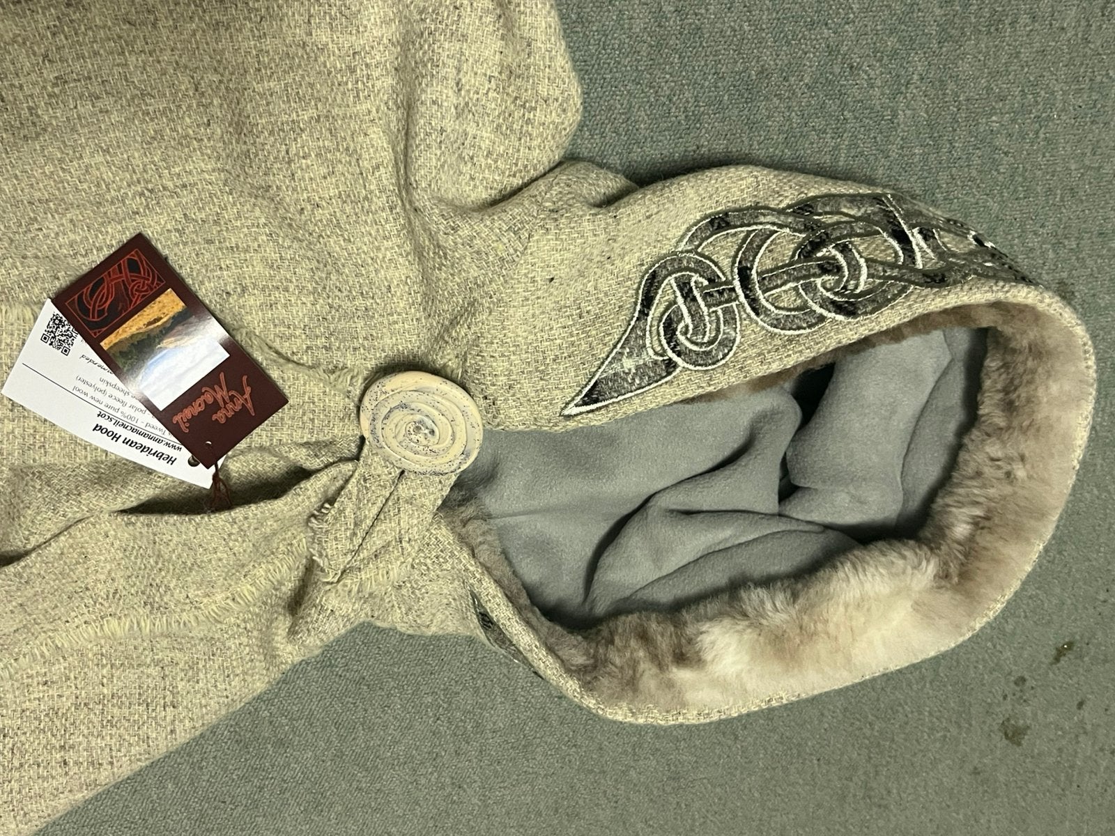 Harris Tweed Keltische cape met capuchon, Ophalen of Verzenden, Zo goed als nieuw