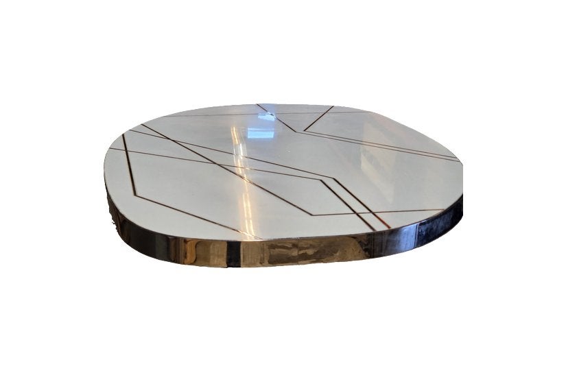 Uniek - tafelblad – 100 x 180 cm – Hoogglans Wit