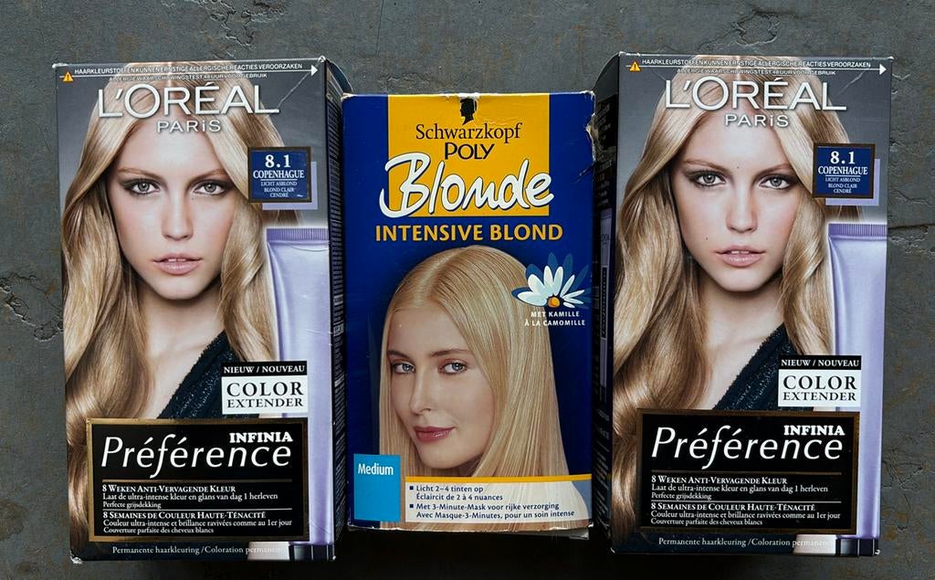 L’Oreal Infinia Préférence en Schwarzkopf Poly haarverf, Ophalen of Verzenden, Nieuw, Overige typen