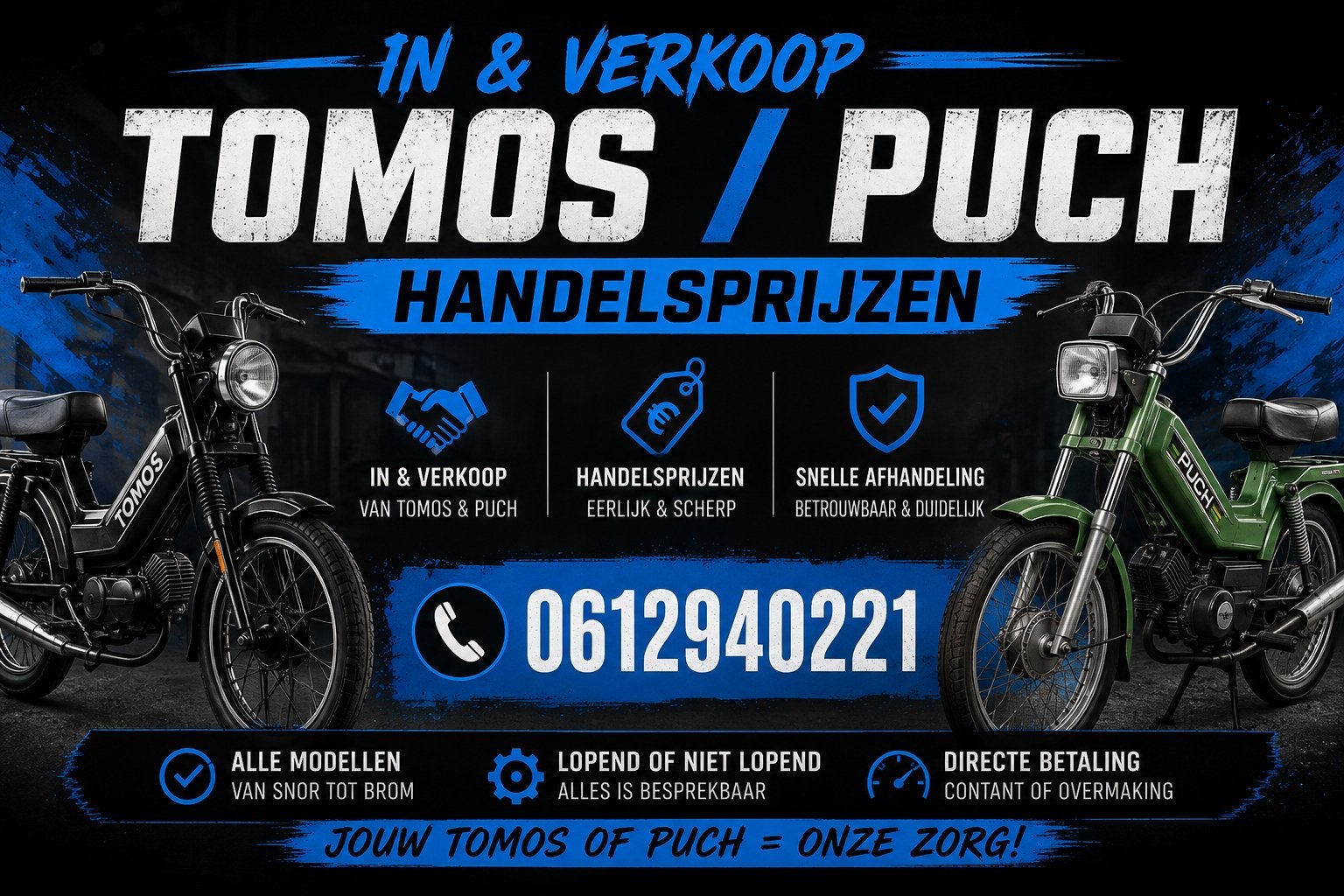 ️ TOMOS & PUCH – IN- EN VERKOOP ️, Ophalen