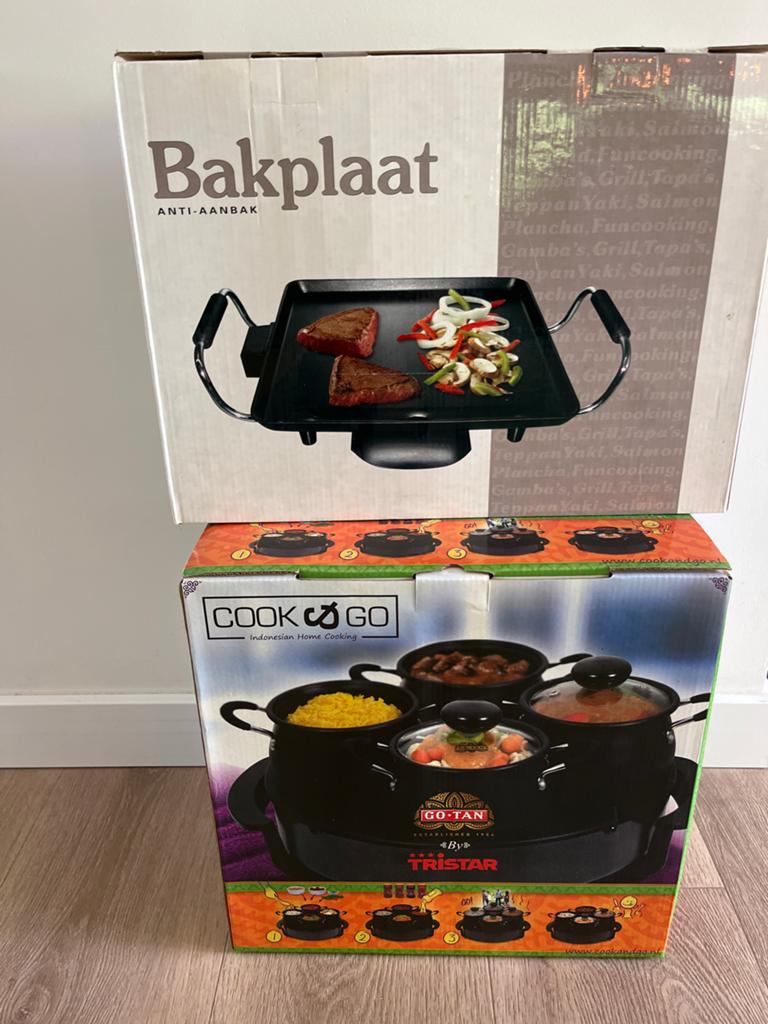 Funcooking set: Elektrische bakplaat & Cook&Go home cooking, Ophalen of Verzenden, Nieuw