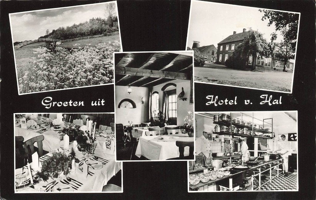 Groeten uit Hotel van Hal, Voorst bij Ulft, Verzamelen, Ansichtkaarten | Nederland, Ophalen of Verzenden, 1960 tot 1980, Gelopen