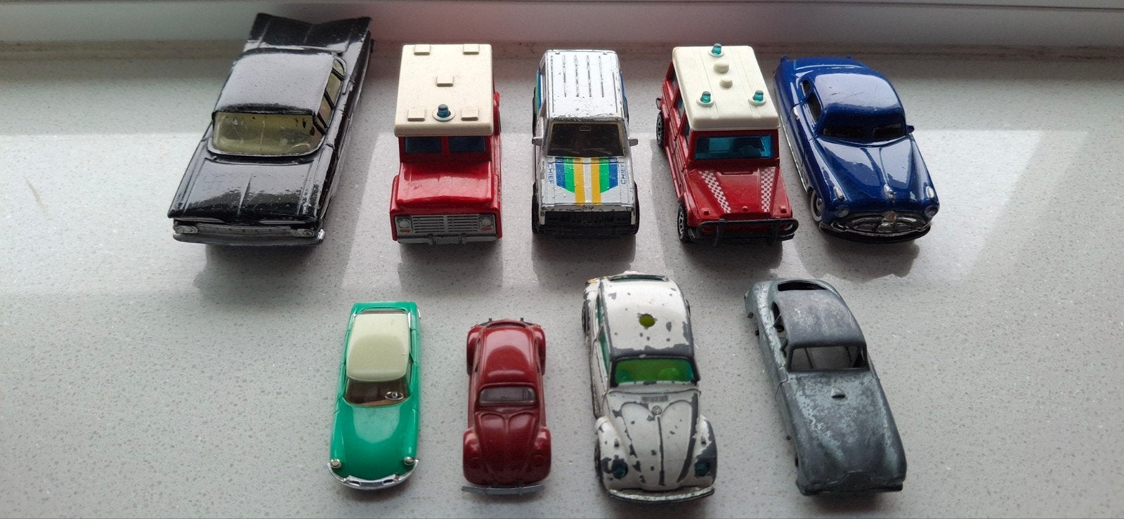 Verzameling van 7x vintage speelgoedauto's, Ophalen of Verzenden, Gebruikt, Auto
