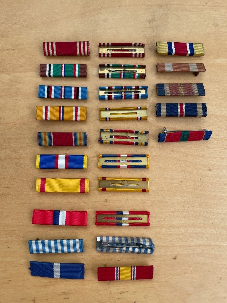 WW2 US, embleem, lintjes voor op Class A/ officier jas, Verzamelen, Ophalen of Verzenden, Landmacht, Amerika, Embleem of Badge