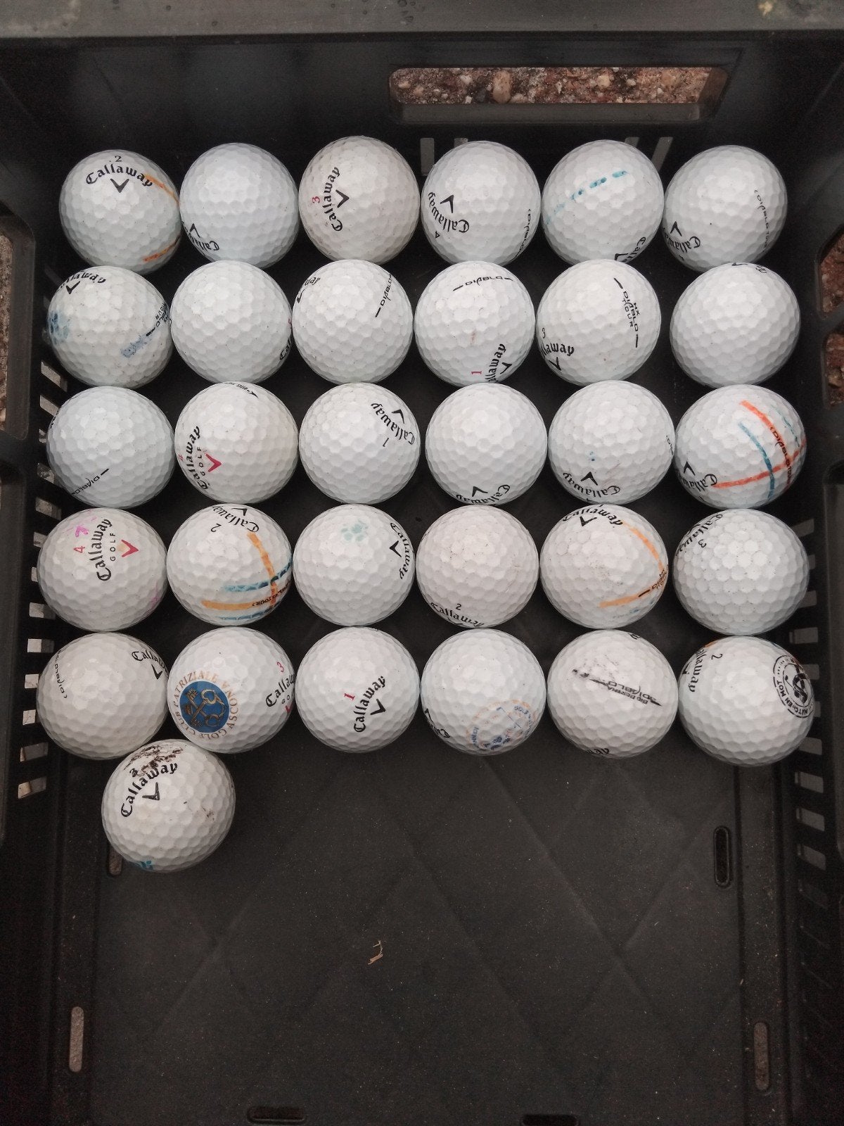 Golfballen Callaway Diabolo en Big Berta, Ophalen of Verzenden, Gebruikt, Bal(len), Callaway