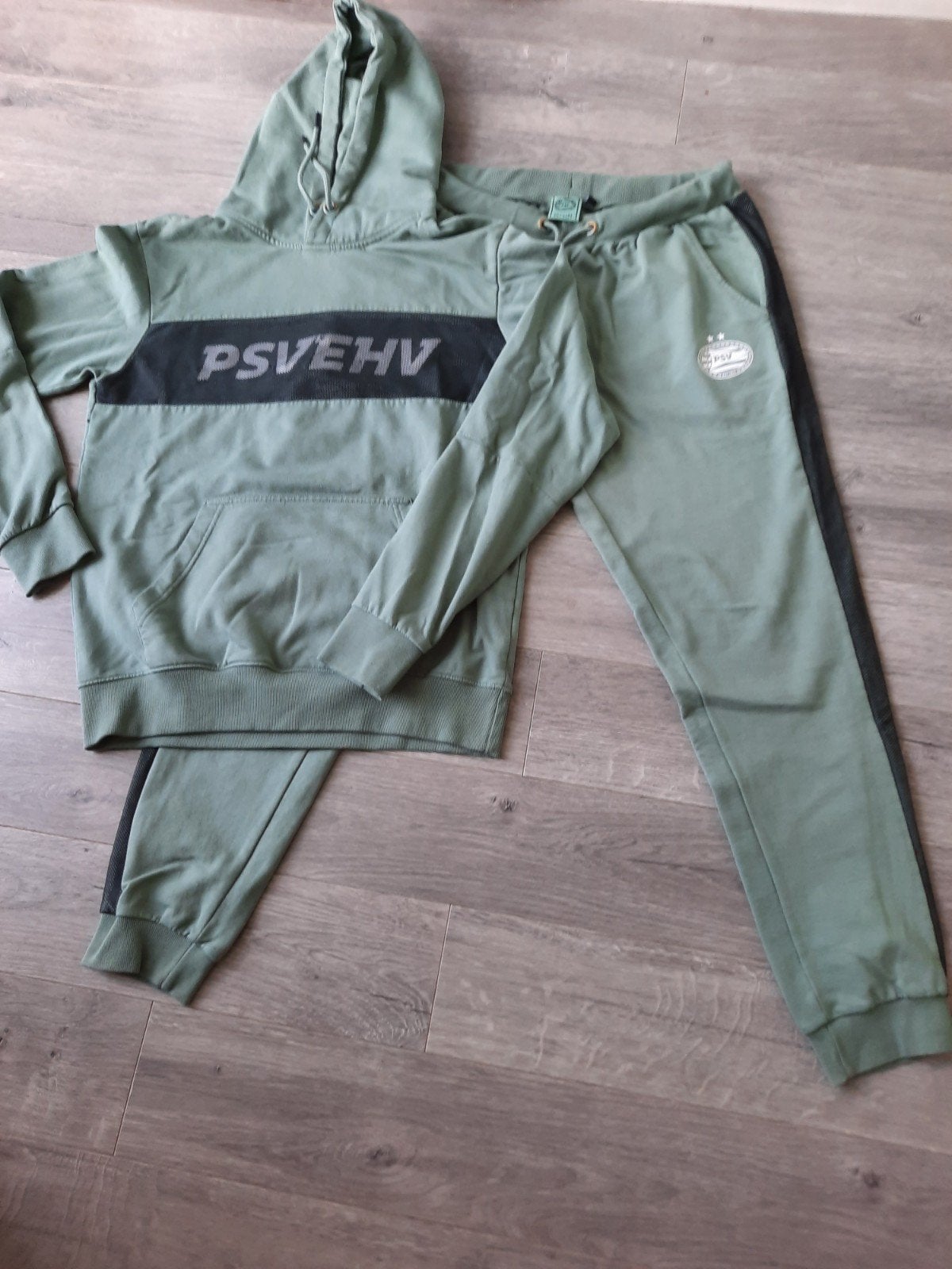 PSV Trainingspak - Hoodie en Joggingbroek, Maat 52/54 (L), Ophalen of Verzenden, Gedragen, Groen
