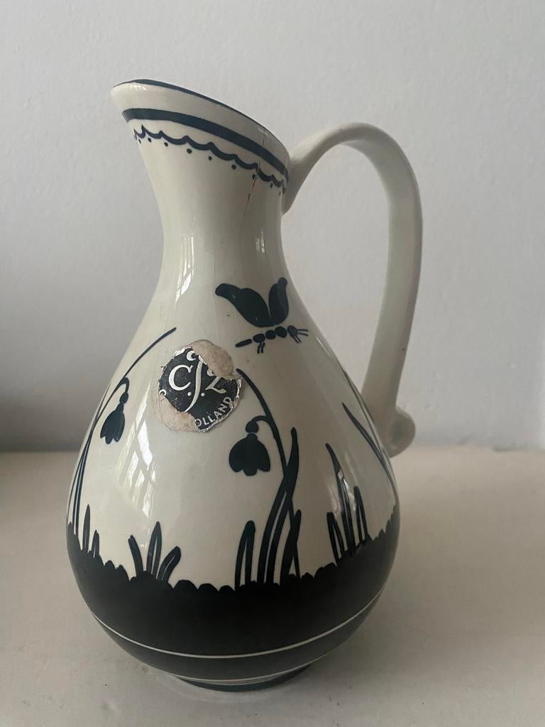 Cornelis Jonker Gouda Silhouet vaasje, Antiek en Kunst, Ophalen of Verzenden
