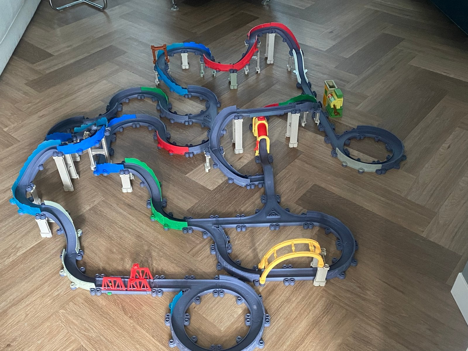 Grote Chuggington treinbaan met veel toebehoren, Ophalen of Verzenden, Gebruikt