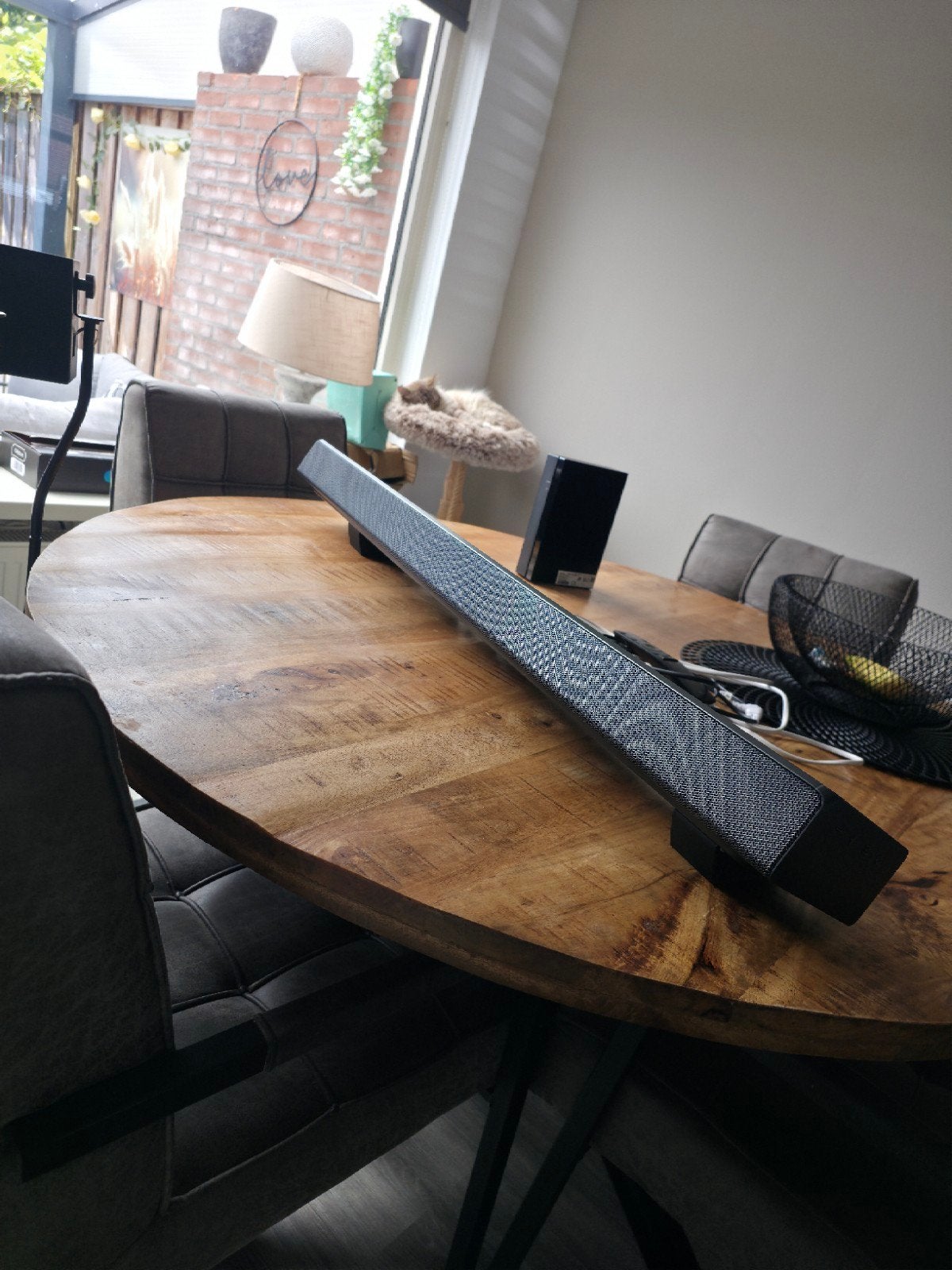 Complete Samsung HW-MS650 Soundbar setup, Ophalen of Verzenden, Met ingebouwde subwoofer, Zo goed als nieuw