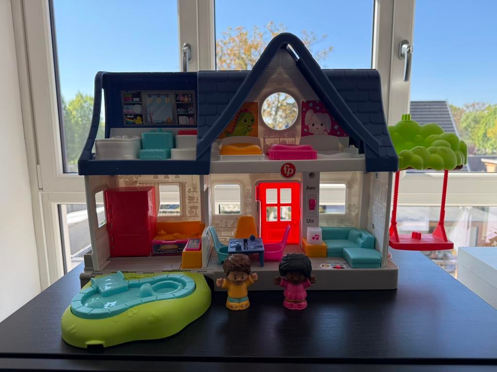 Fisher price little people poppenhuis, Kinderen en Baby's, Speelgoed | Fisher-Price, Ophalen, Zo goed als nieuw, Speelset