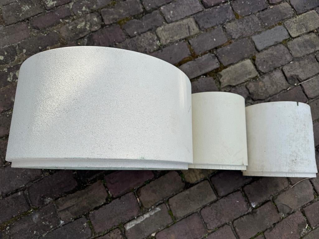 Bakken, Tuin en Terras, Bloempotten, Gebruikt, Kunststof, Binnen, Balkon, Tuin, Minder dan 40 cm, Minder dan 25 cm, Rond, Ophalen