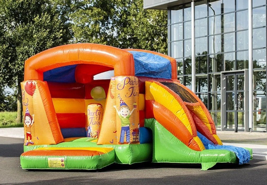 Springkussen feest - huur, Ophalen of Verzenden, Zo goed als nieuw