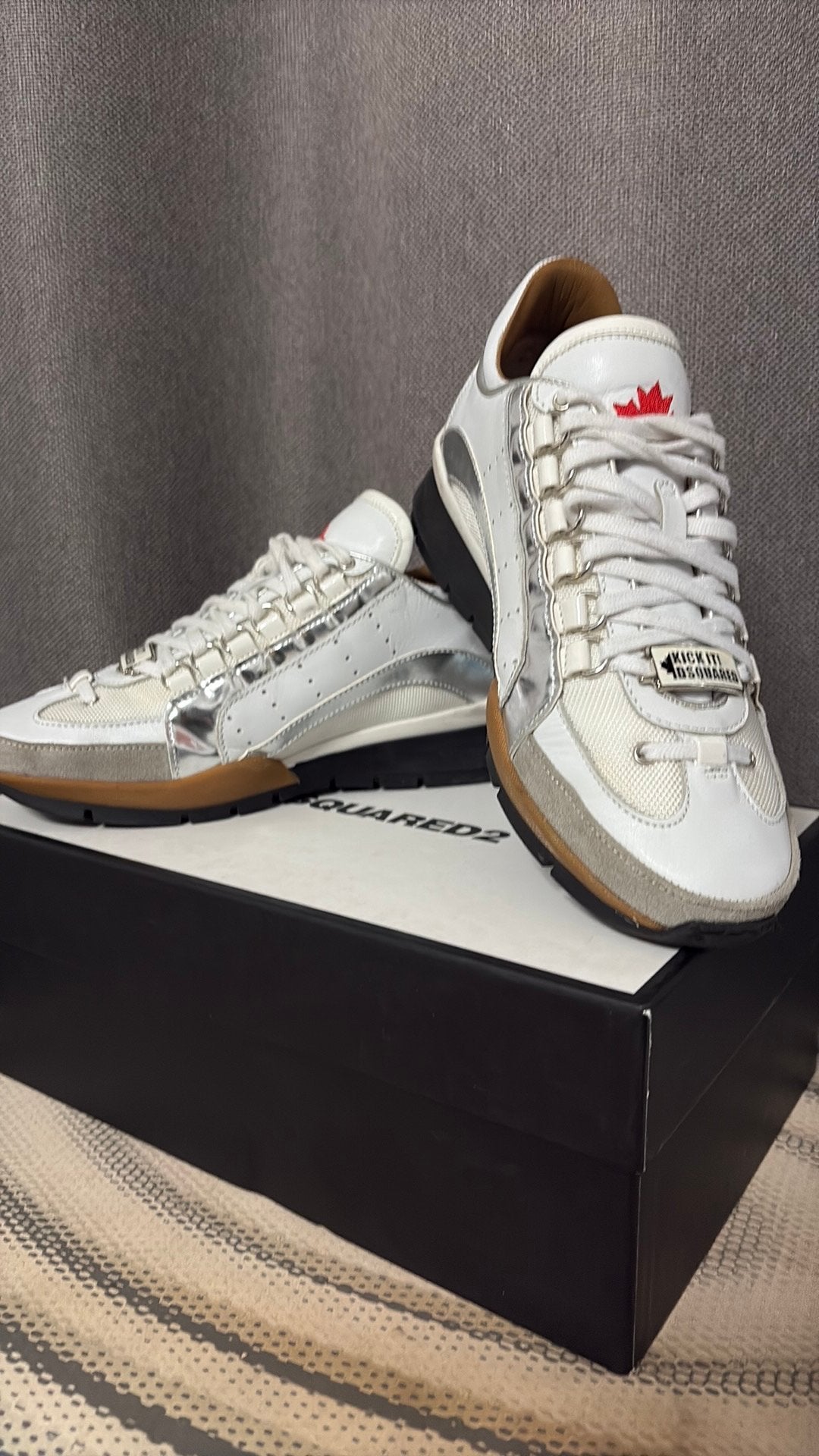 DSQUARED2 schoenen, Kleding | Heren, Schoenen, Wit, Ophalen of Verzenden, Sneakers of Gympen, Gedragen