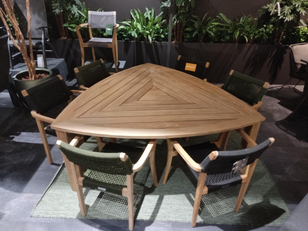 Dining tuinset 7-delig, Ophalen, 6 zitplaatsen, Teakhout, Nieuw