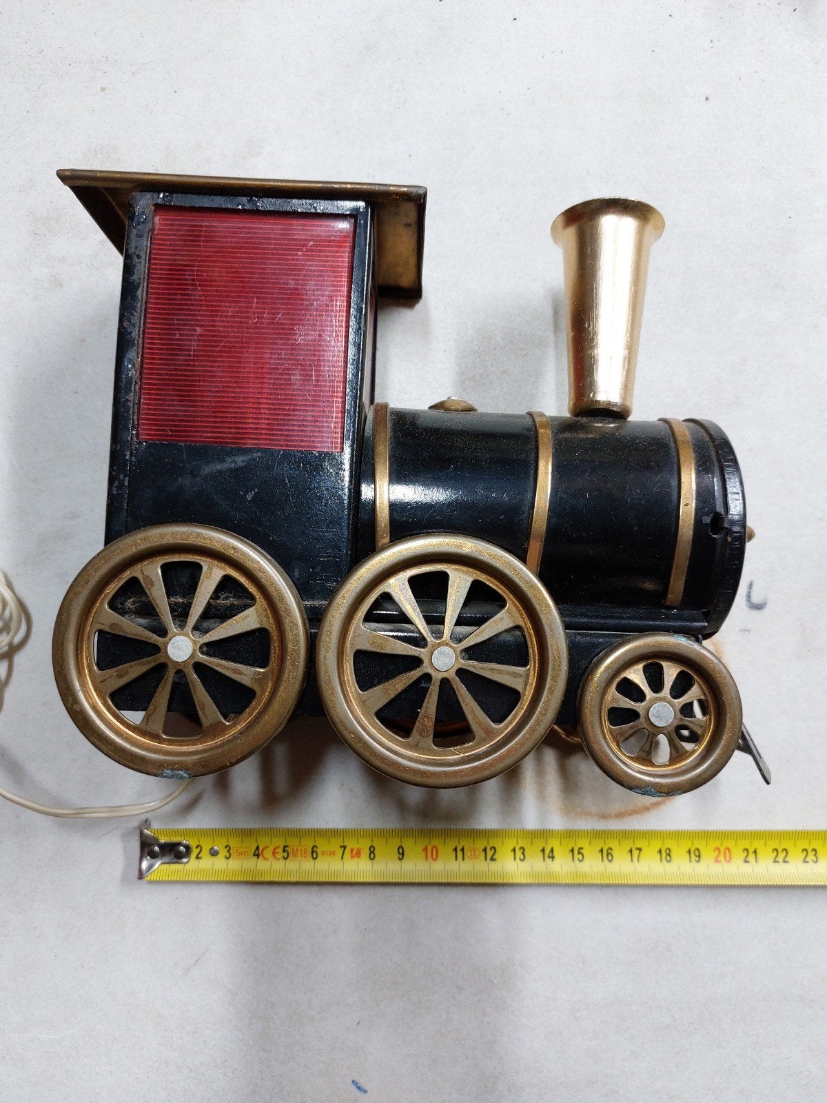 Vintage locomotief lamp - Decoratieve treinlamp, Ophalen of Verzenden