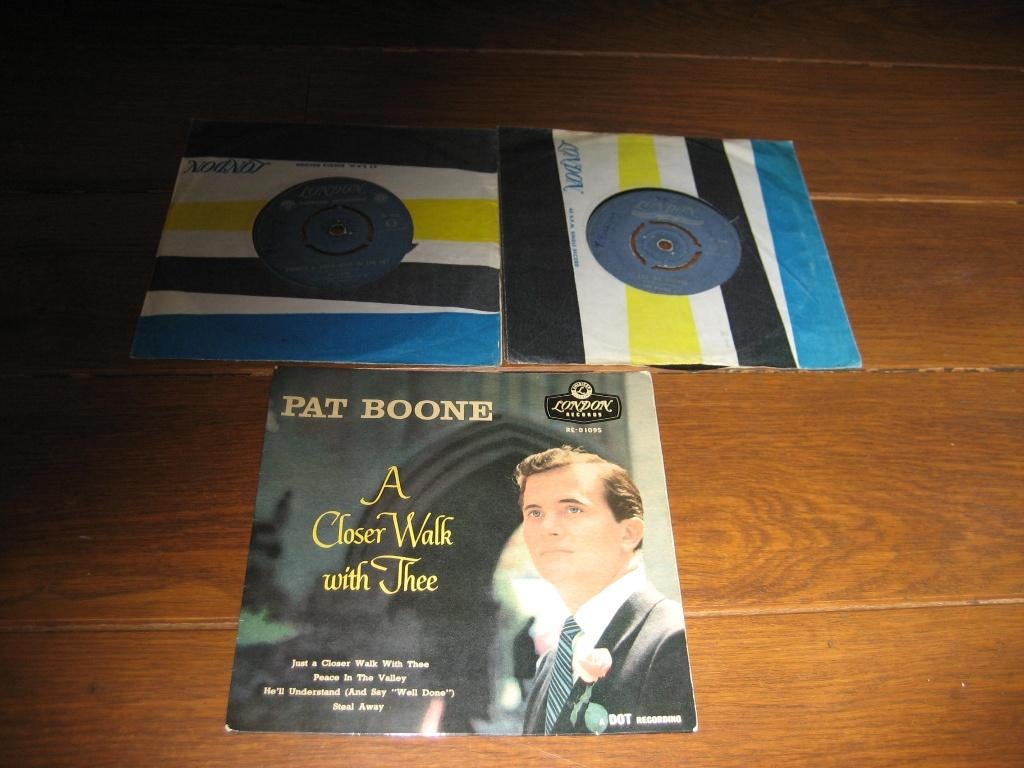 Pat boone singles en eps unieke collectie, Cd's en Dvd's, Vinyl Singles, Gebruikt, Voor 1960, 7 inch, Single