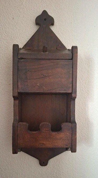 antiek houten wandkastje 30x40, Ophalen of Verzenden