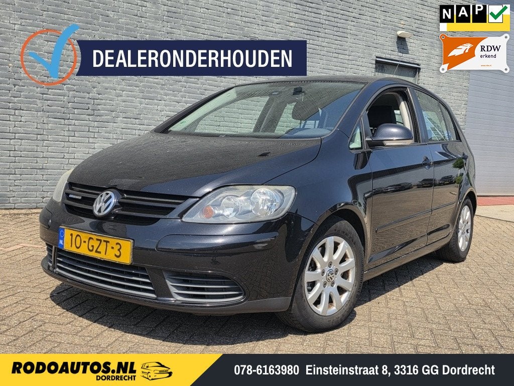 Volkswagen Golf Plus 1.9 TDI Comfortline Ac/Cruise/Boekjes, Auto's, Gebruikt, Zwart, Origineel Nederlands, Bedrijf