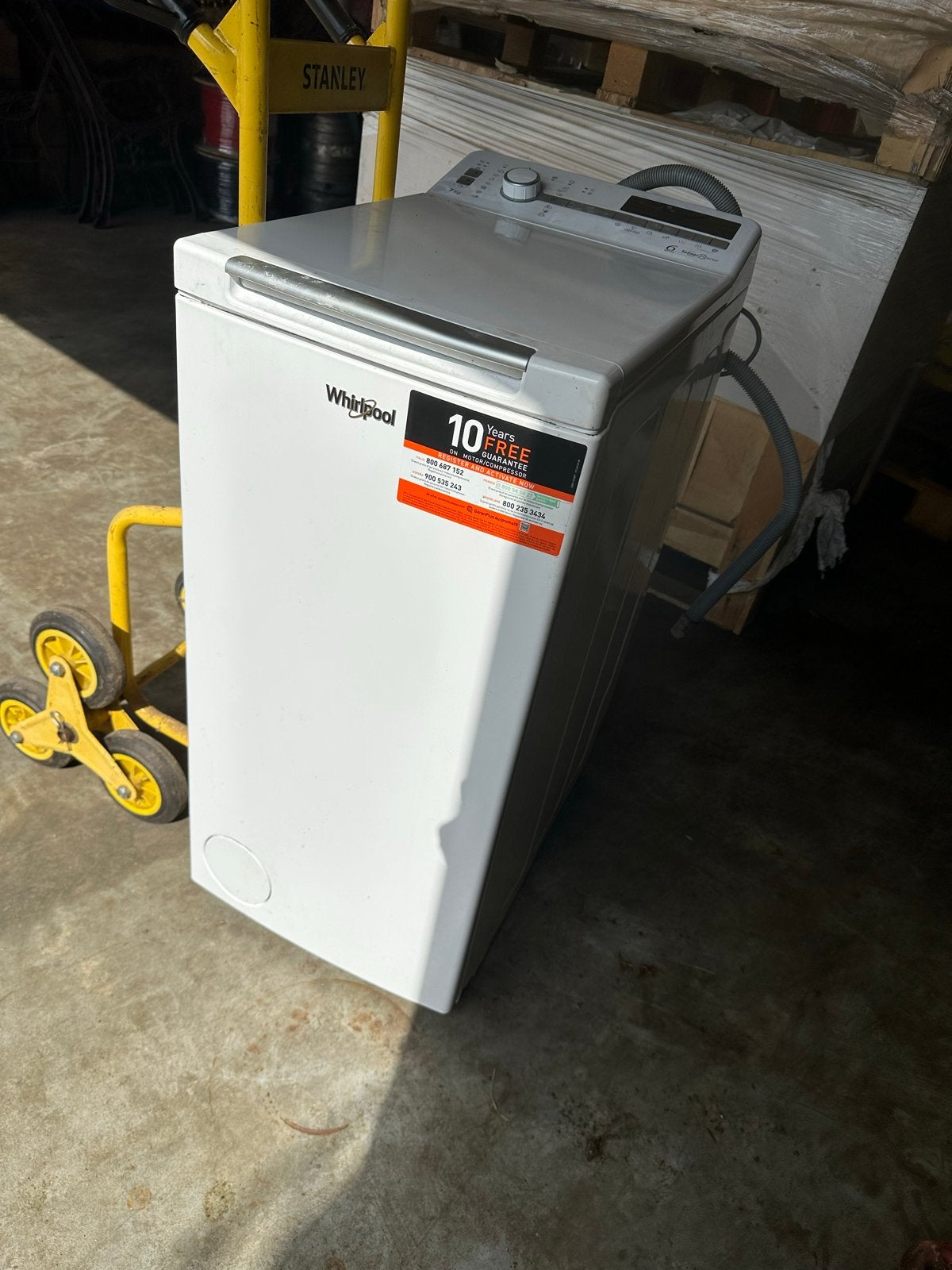 Whirlpool Bovenlader Wasmachine 7kg, Witgoed en Apparatuur, Ophalen, 6 tot 8 kg, Minder dan 1200 toeren, Bovenlader