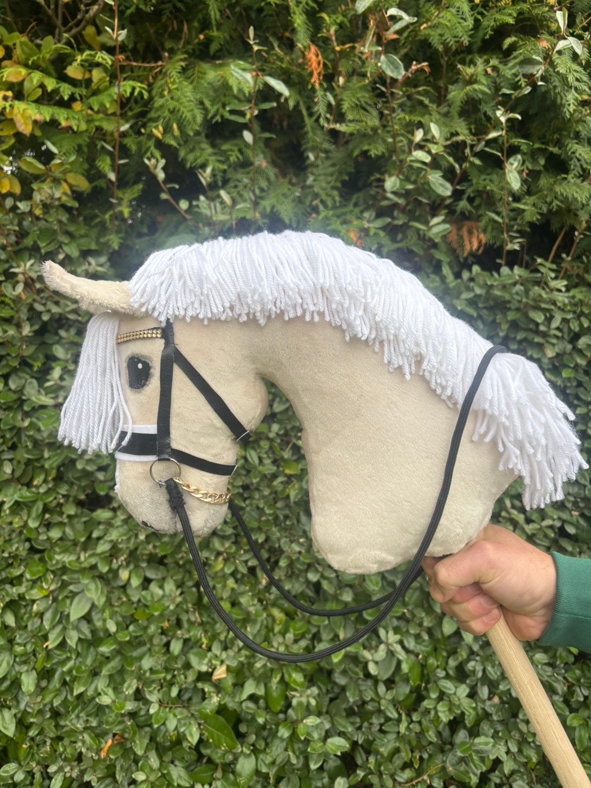 Handgemaakte palomino hobbyhorse/stokpaard, Ophalen of Verzenden, Nieuw
