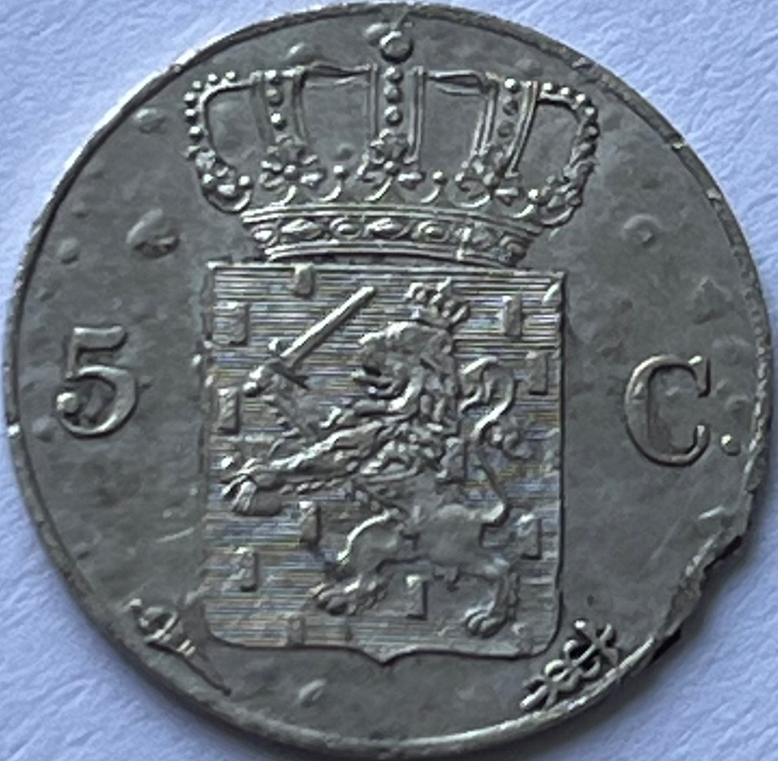 Zeldzaam stuivertje 1822U, Postzegels en Munten, Ophalen of Verzenden, Vóór koninkrijk, Losse munt, Zilver