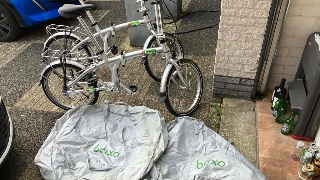 Beixo Vouwfiets Compact met cardanas aandrijving Zilver, 20 inch of meer, Versnellingen, Zo goed als nieuw, Totaal opvouwbaar