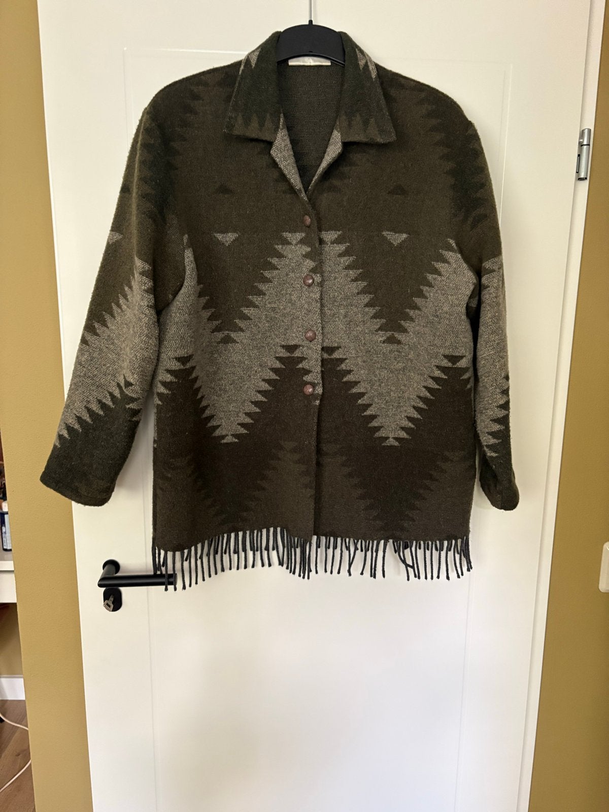 Vintage Setter Lady (vest)jasje met franjes, maat 40/42, Ophalen of Verzenden, Zo goed als nieuw, Maat 42/44 (L), Groen