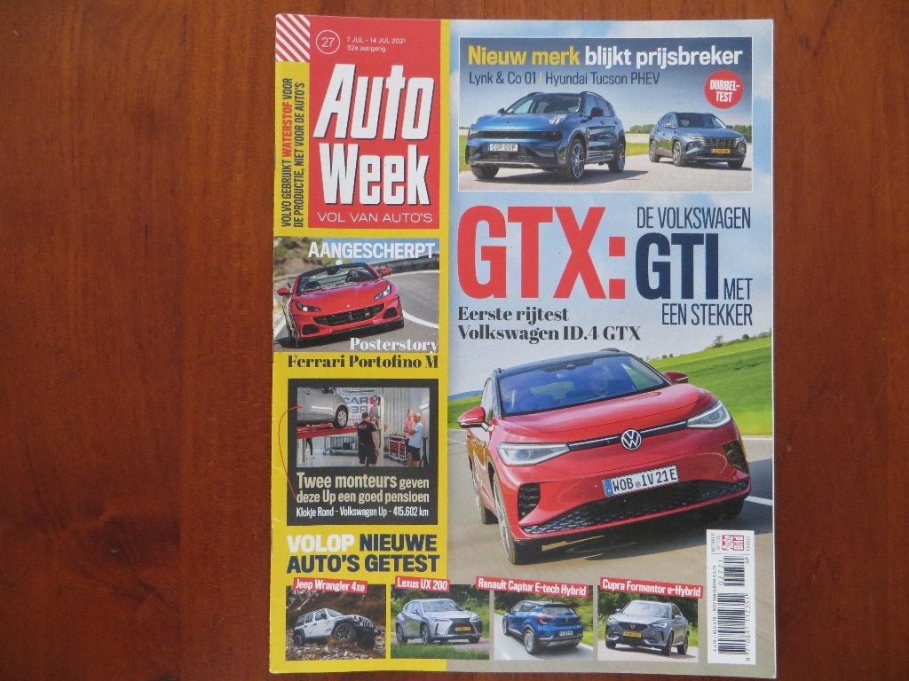 Autoweek 27 2021 Volkswagen  ID.4GTX, Lynk & Co 01, Ophalen of Verzenden, Nieuw, Volkswagen
