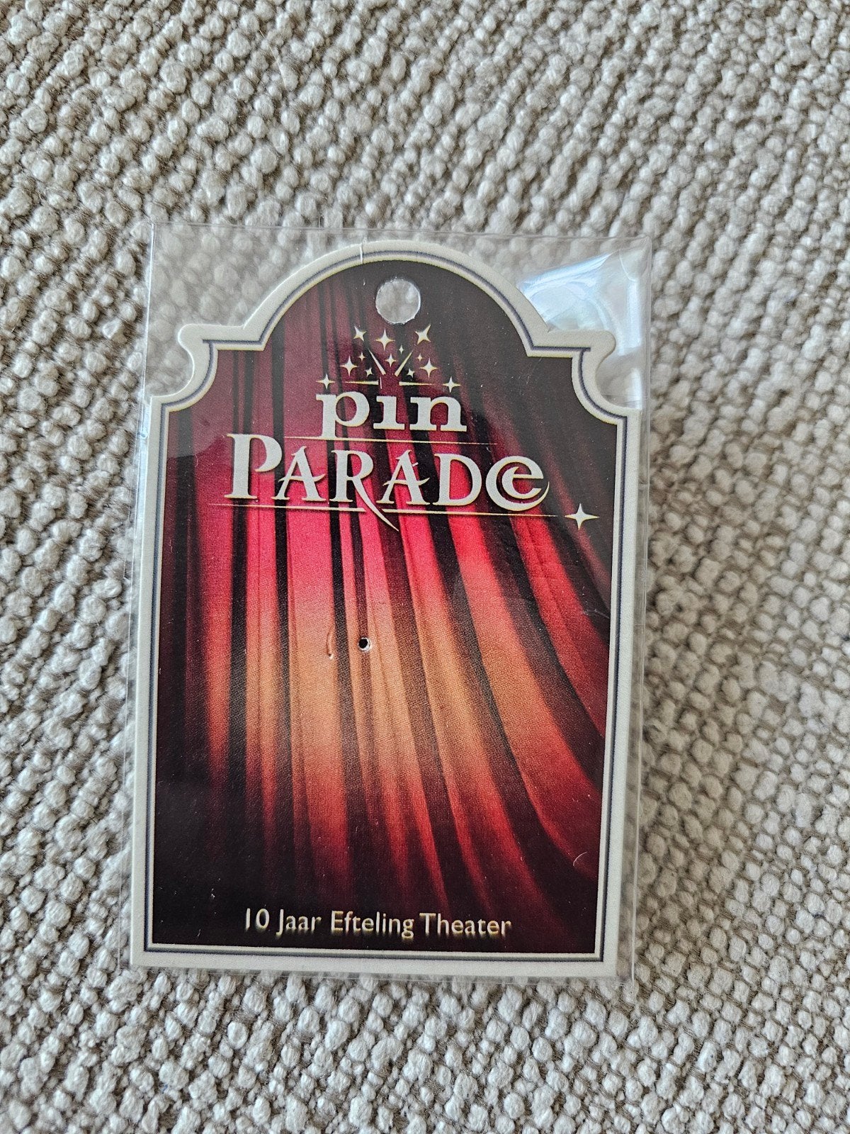 10 jaar efteling pin kaartje, Ophalen of Verzenden, Zo goed als nieuw, Button of Speldje