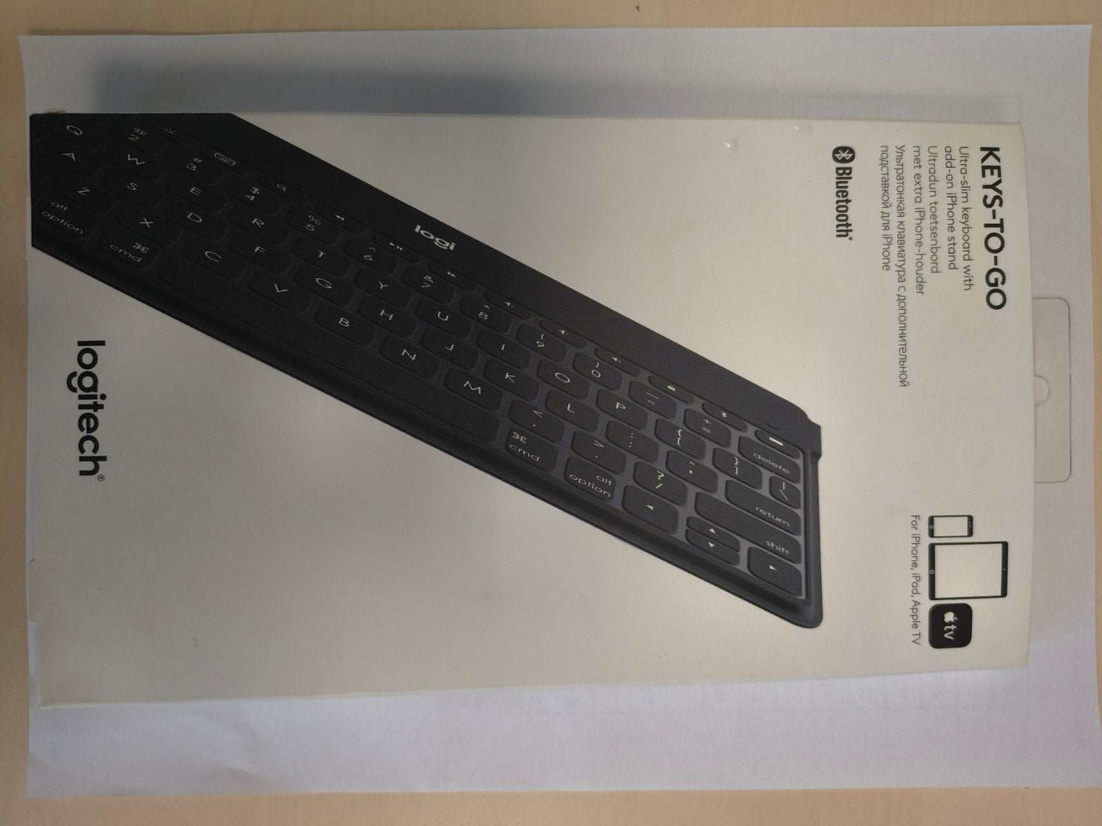 Logitech Keys-To-Go Ultra-slim Bluetooth Toetsenbord, Computers en Software, Toetsenborden, Ophalen of Verzenden