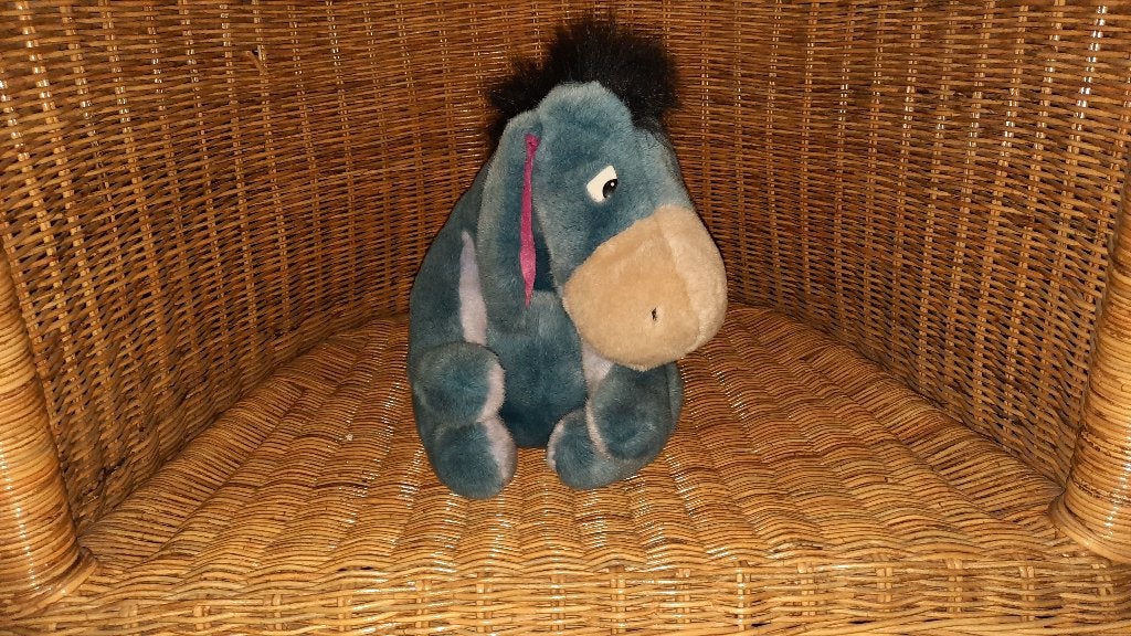 Eeyore Pluche knuffel. Een van de Winnie the pooh vriendjes, Disney, Overige typen, Grijs, Ophalen of Verzenden