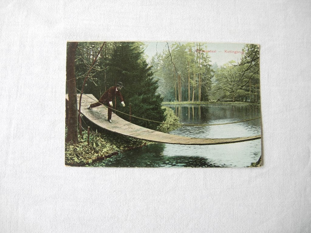 ansichtkaart Roosendaal Kettingbrug, Ophalen of Verzenden, Voor 1920, Gelopen, Gelderland