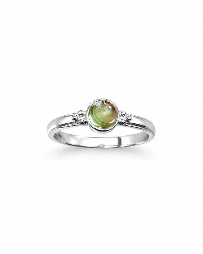 Peridoot Ring Frida - Echt Zilver, Verzenden, Info@lavicollection.com, Nieuw, 17 tot 18