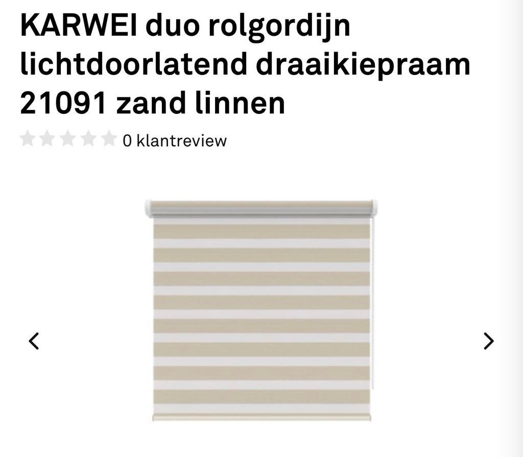 KARWEI Rolgordijn 100x160 cm, 100 tot 150 cm, Beige, Ophalen of Verzenden, Zo goed als nieuw