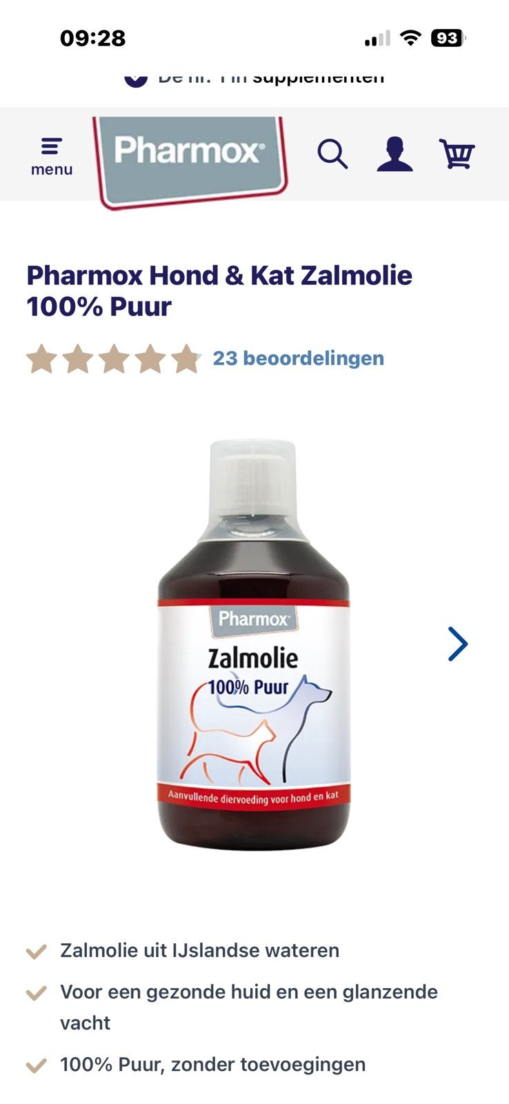 Pharmox zalmolie, Dieren en Toebehoren, Ophalen, Hond