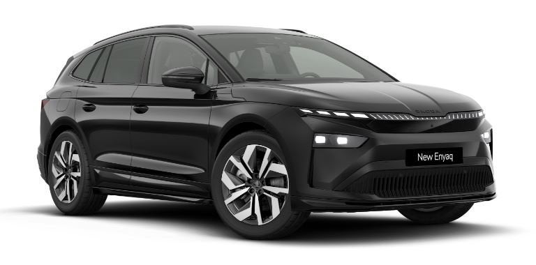 Skoda Enyaq iV 85 Sportline Tour Edition Trekhaak / Advanced, Automaat, Achterwielaandrijving, Zwart, Nieuw