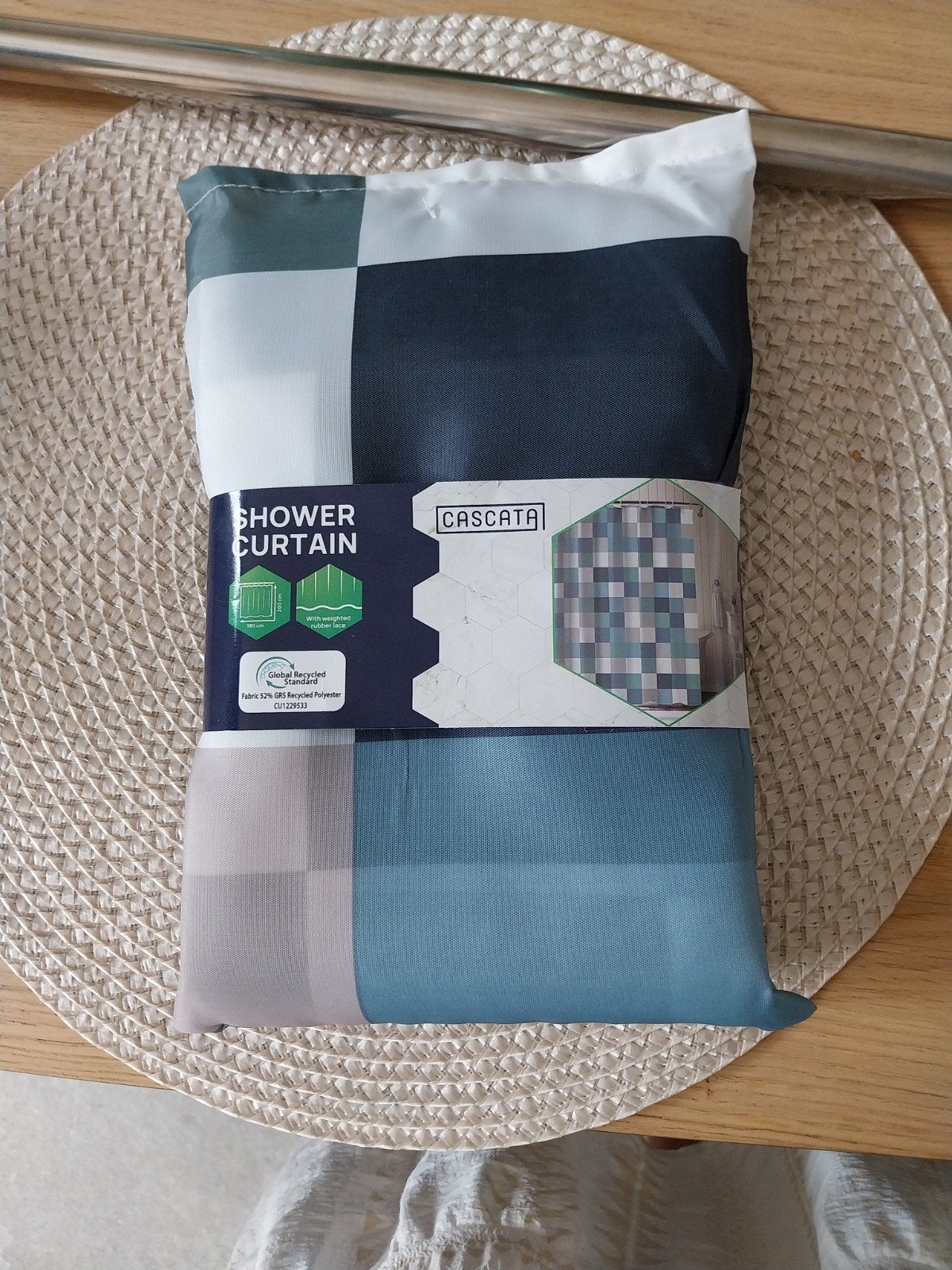 Douchegordijn met stang en doucheslang, Huis en Inrichting, Badkamer | Badtextiel en Accessoires, Meerkleurig, Overige merken
