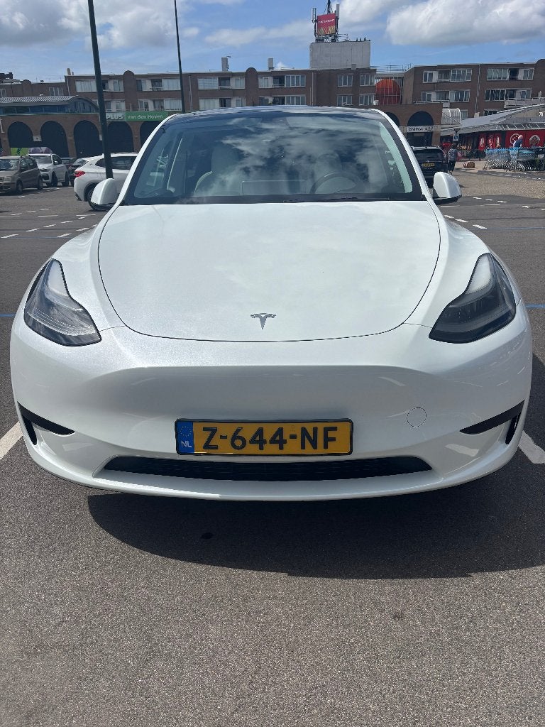 Tesla Model Y - RWD longrange- 75kWh - 2024 - Pearl White, Auto's, Tesla, Automaat, 495 min, 347 pk, Wit